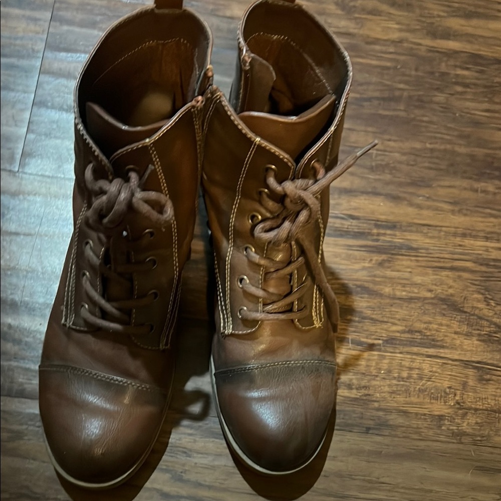 Brown Leather Ankle Boots